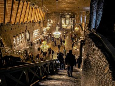 Wieliczka Salt Mine, Poland, Largest salt mine in Europe.
